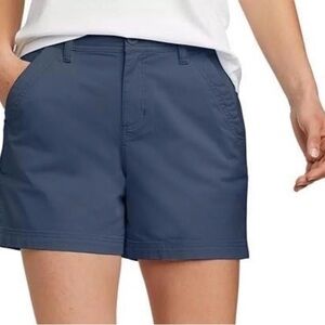 Eddie Bauer Aspire Navy Blue Chino Shorts Size 18-NWT